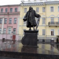 Памятник Доменико Трезини на пл. Трезини (Россия, Санкт-Петербург)