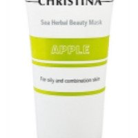 Яблочная маска красоты для жирной и комбинированной кожи лица Christina Sea Herbal Beauty Mask
