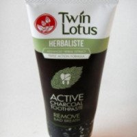 Зубная паста Twin Lotus Herbaliste Active Charcoal Toothpaste Remove Bad Breath