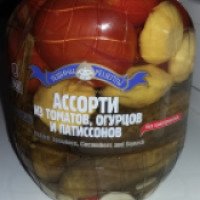 Консервы Тещины рецепты Ассорти из томатов, огурцов и патиссонов