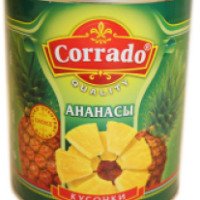 Консервированные ананасы кусчоками Corrado