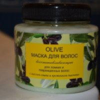 Маска для волос Olive восстанавливающая для ломких и поврежденных волос с маслом оливы и протеином пшеницы