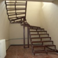 Лестница на металлокаркасе ИП Купричева