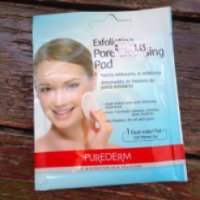 Отшелушивающая подушечка Purederm Exfoliating Pore Pad