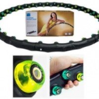 Обруч массажный с магнитами Green Sports Charcoal Magnet Hoop