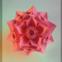 Изготовление "Кусудама" - цветочный шар из бумаги
