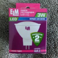 Энергосберегающая светодиодная лампа LED ELM MR16 PA11 GU5.3 3W