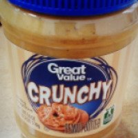 Арахисовое масло с кусочками арахиса Great Value Crunchy Peanut Butter