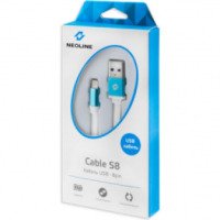 USB-кабель Neoline Cable Lightning 8-pin для зарядки и синхронизации Iphone 5/5s/5c