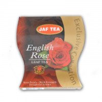 Черный чай Jaf tea с натуральной розой