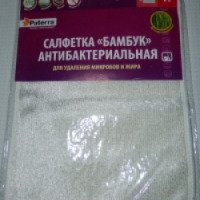 Салфетка антибактериальная Paterra "Бамбук" для удаления микробов и жира