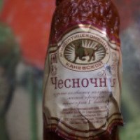 Колбаса полукопченая Мясоптицекомбинат Каневской "Чесночная"