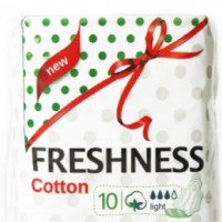 Ультратонкие гигиенические прокладки ASI Sofia Freshness Cotton с крылышками