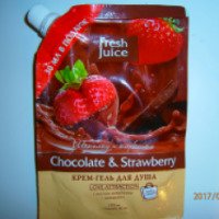 Крем-гель для душа Fresh & Juice "Chocolate & Syrawberry"