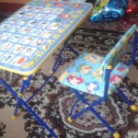 Детский стол и стульчик Nika "Умничка" Алфавит
