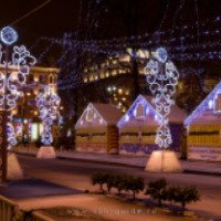 Рождественская ярмарка на площади Островского (Россия, Санкт-Петербург)