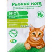 Древесный наполнитель для кошачьего туалета Сотэм "Рыжий кот"