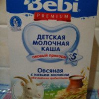 Детская молочная каша Bebi Premium с козьим молоком