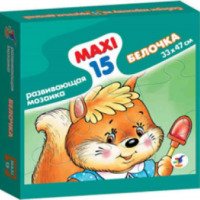 Развивающая мозаика-пазл Дрофа "Белочка" Maxi 15