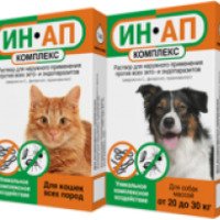 Лечебно-профилактический препарат ИН-АП "Комплекс против всех экто- и эндопаразитов капли для наружного применения" для кошек