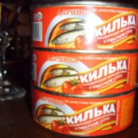 Килька черноморская неразделанная в томатном соусе Винтар "Даринка"