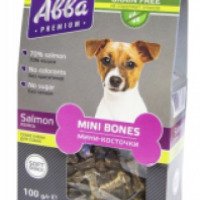 Мини-косточки для собак Abba Premium с лососем