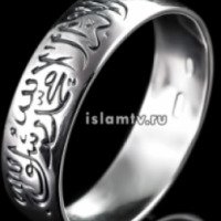 Мусульманское кольцо из серебра "Шахада"