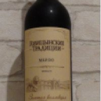 Вино столовое сухое красное Евпаторийский завод классических вин Голицынские традиции "Мерло"