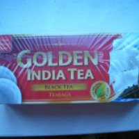 Чай черный байховый Golden India Tea в пакетиках для разовой заварки