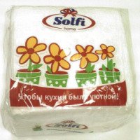 Салфетки бумажные Solfi