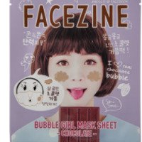 Маска для лица Facezine Bubble Girl Mask Sheet Chocolate