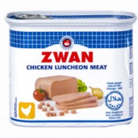 Консервированная куриная колбаса-ланчмит Luncheon Zwan