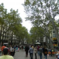 Пешеходная улица Рамбла (Испания, Барселона)