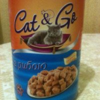 Консервированный корм для взрослых котов Cat & Go с рыбой