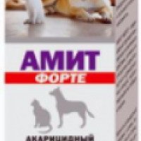 Акарицидный препарат АВЗ "АМИТ форте" широкого спектра действия для собак и кошек, производитель 000 "НВЦ Агроветзащита С.-П"