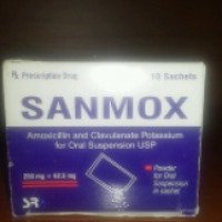 Порошок для приготовления суспензии для приема внутрь Sanmox