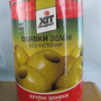 Оливки зеленые без косточки Хит продукт