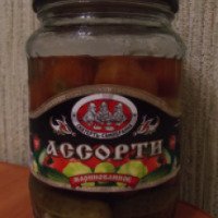 Ассорти "Скатерть-Самобранка" из томатов, огурцов и патиссонов