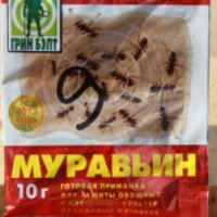 Средство для борьбы с черными садовыми муравьями Грин Бэлт "Муравьин"