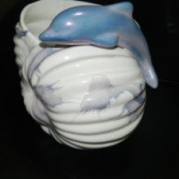 Шкатулка-вазочка в виде ракушки Bulgarian Ceramics