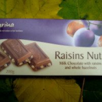 Молочный шоколад Karina Raisins Nuts