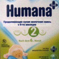Сухая молочная смесь Humana 2 с пребиотиками