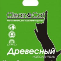 Древесный наполнитель для кошачьего туалета "Clean Cat"