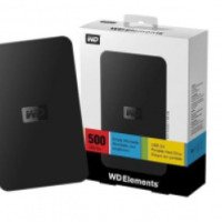 Внешний жесткий диск Western Digital Elements SE 500GB WDBPCK5000ABK-EESN