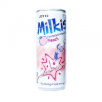Напиток безалкогольный газированный Lotte Milkis Персик