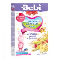 Детская молочная каша Bebi Premium "4 злака"