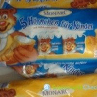 Круассаны для детей Monarc с молочной начинкой "Karli Kugelblitz & friends"