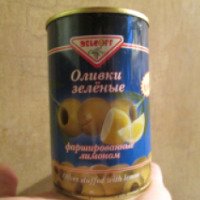 Оливки зеленые Delcoff фаршированные лимоном