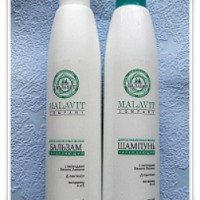 Укрепляющий шампунь "Малавит" для ослабленных волос с пептидами белого люпина