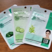 Тканевая маска Dermal Green Tea Collagen Essence Mask